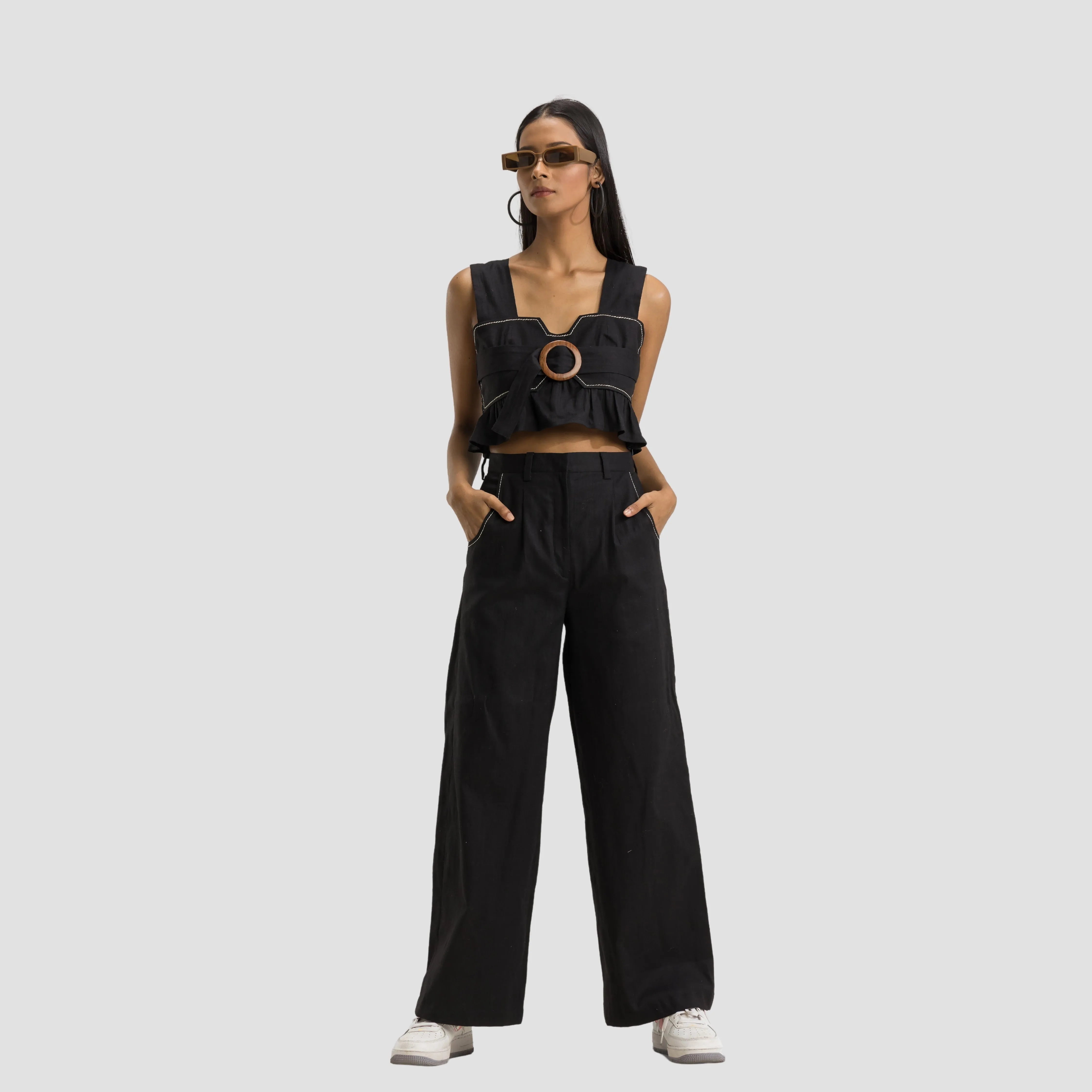 Bow Peplum Top