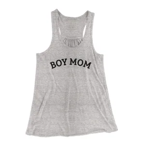 Boy Mom Women's Flowey Racerback Tank Top