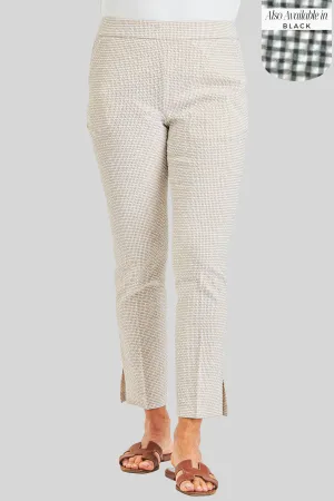 Brie Crop Pull On - Nantucket Check
