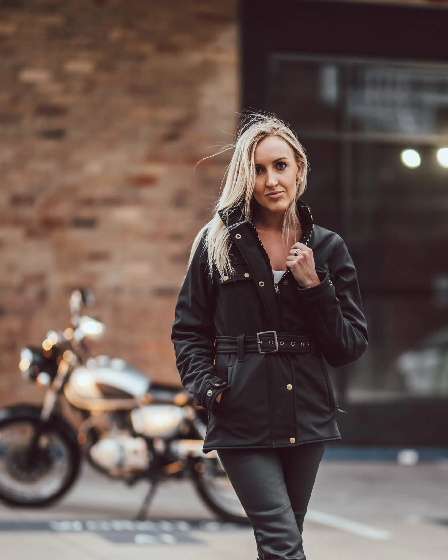 British Trench Motorcycle Jacket (Armoured)