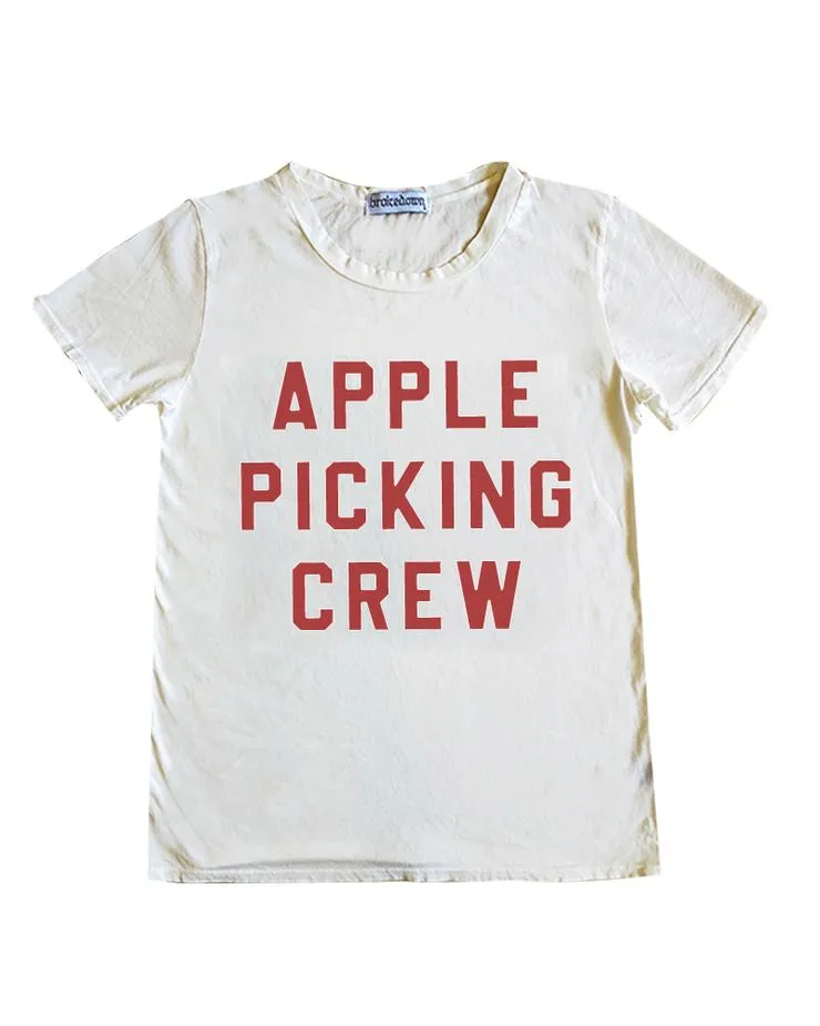 Brokedown Clothing Women's Apple Picking Crew - Off White