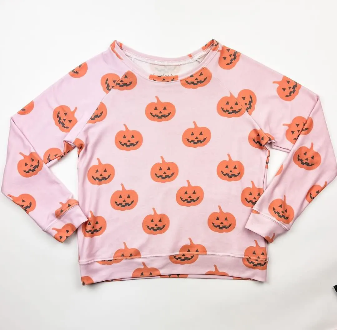 Brokedown Clothing Women's Jack O Lantern Sweatshirt - Pastel