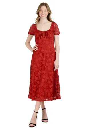 Bubble Sleeve Maxi Dress