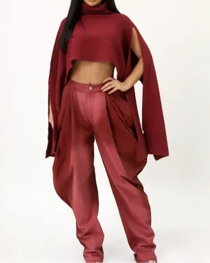 Burgundy Crush Pants