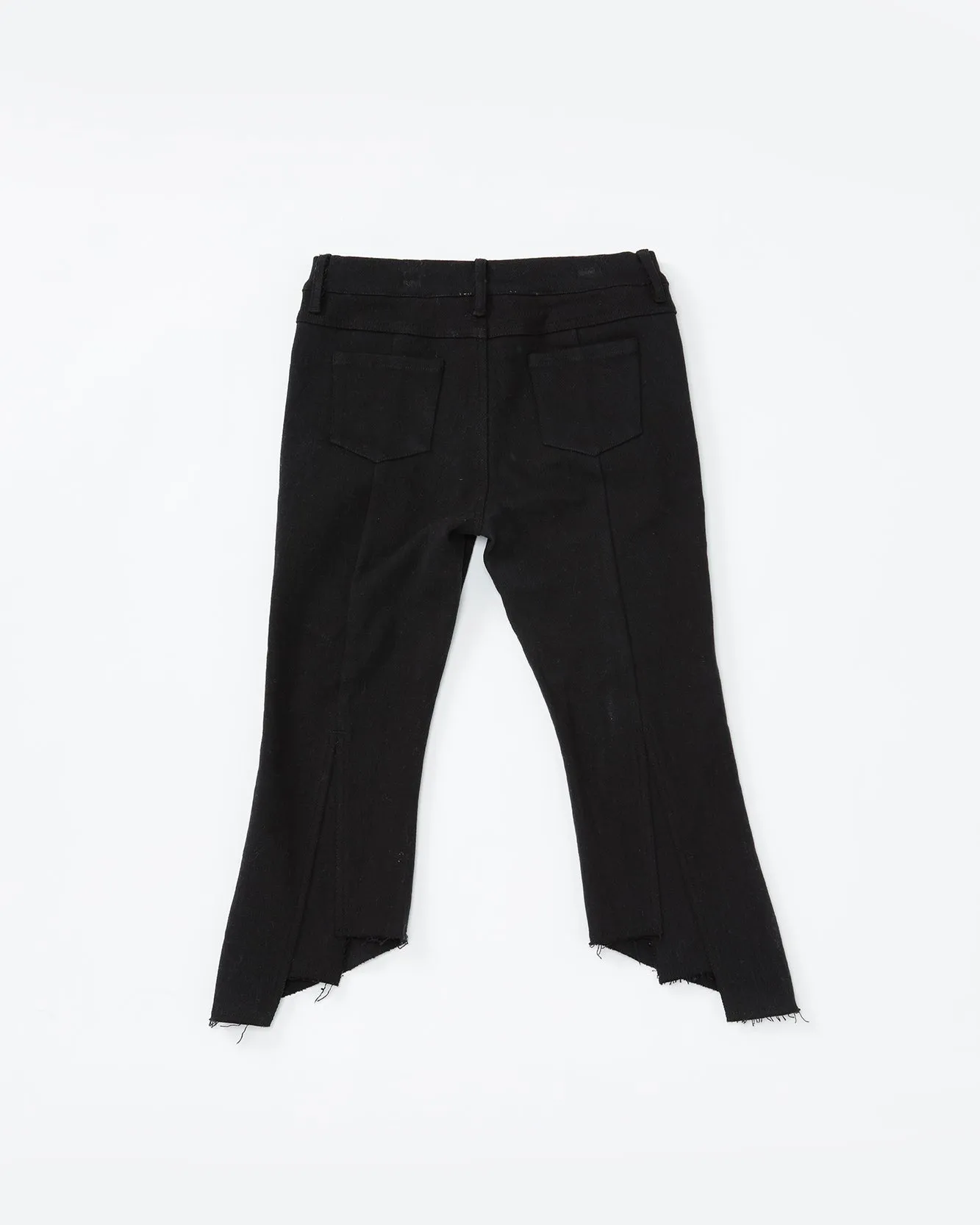 Buttoned Cropped Flares