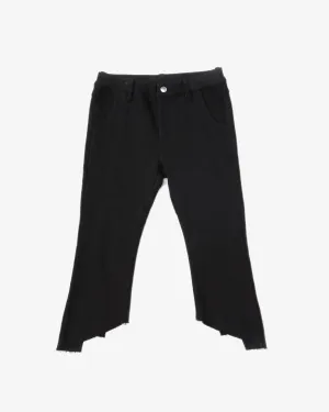 Buttoned Cropped Flares