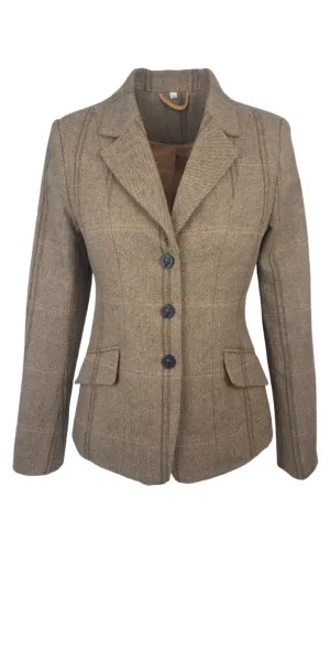Cameo Equine Ladies Phoebe Green Tweed Jacket