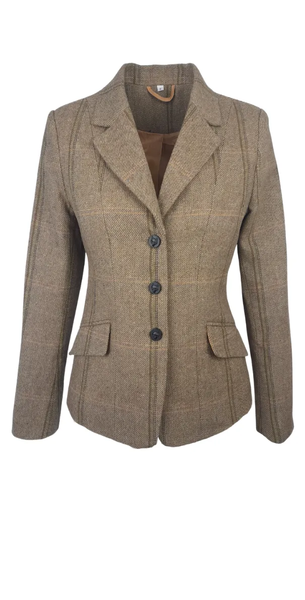 Cameo Equine Ladies Phoebe Green Tweed Jacket