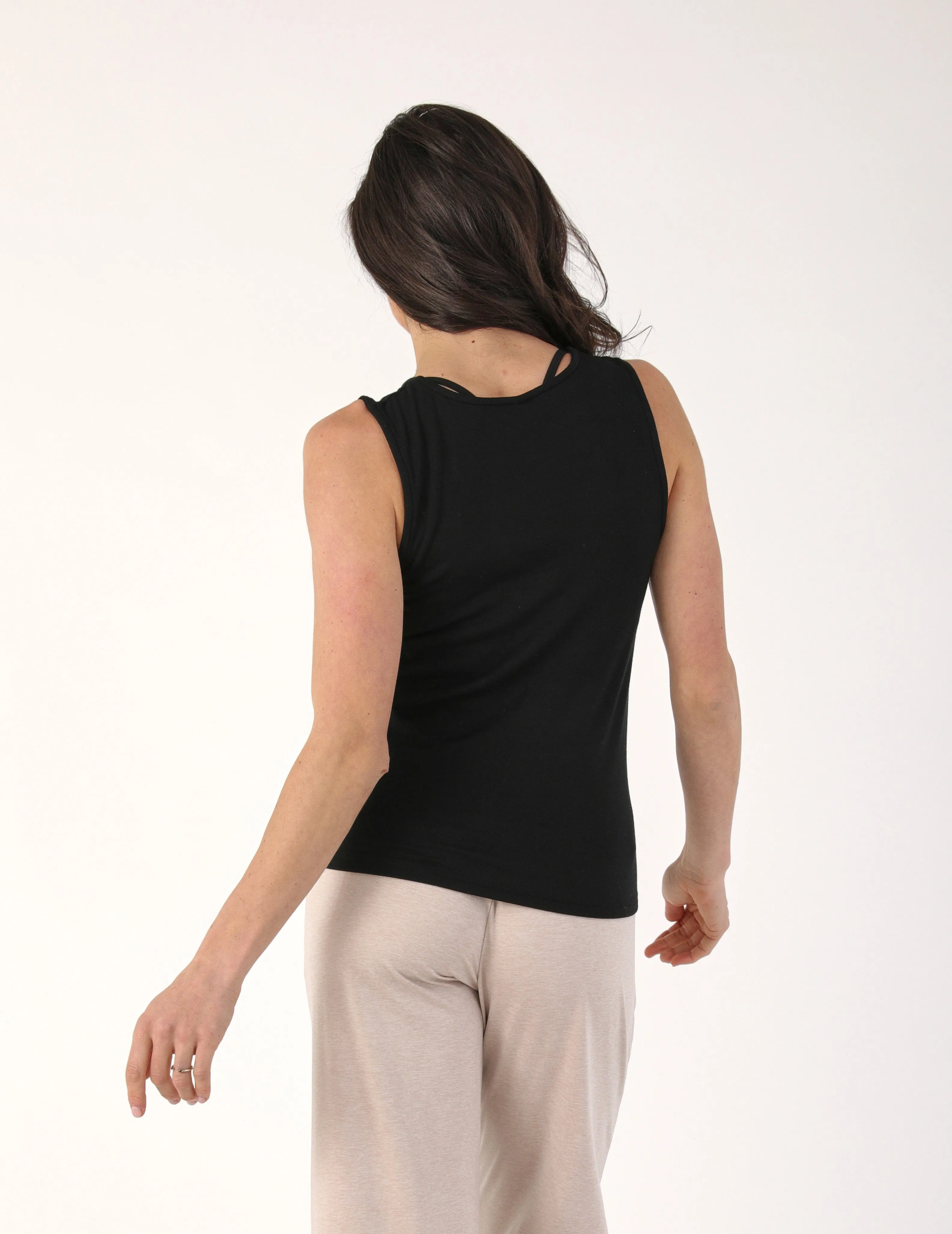 Cassie Tank: Black