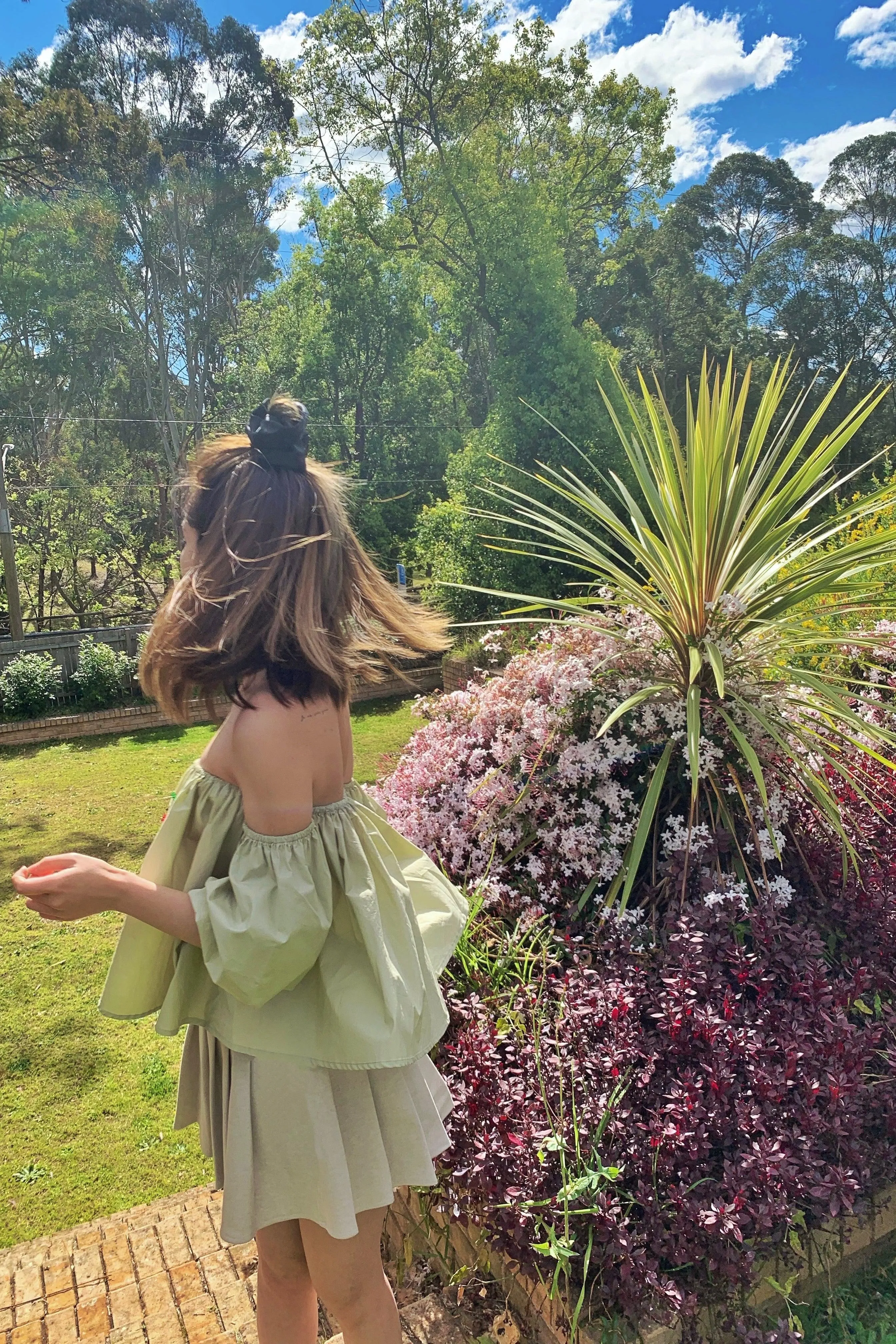 Cherry Off The Shoulder Top