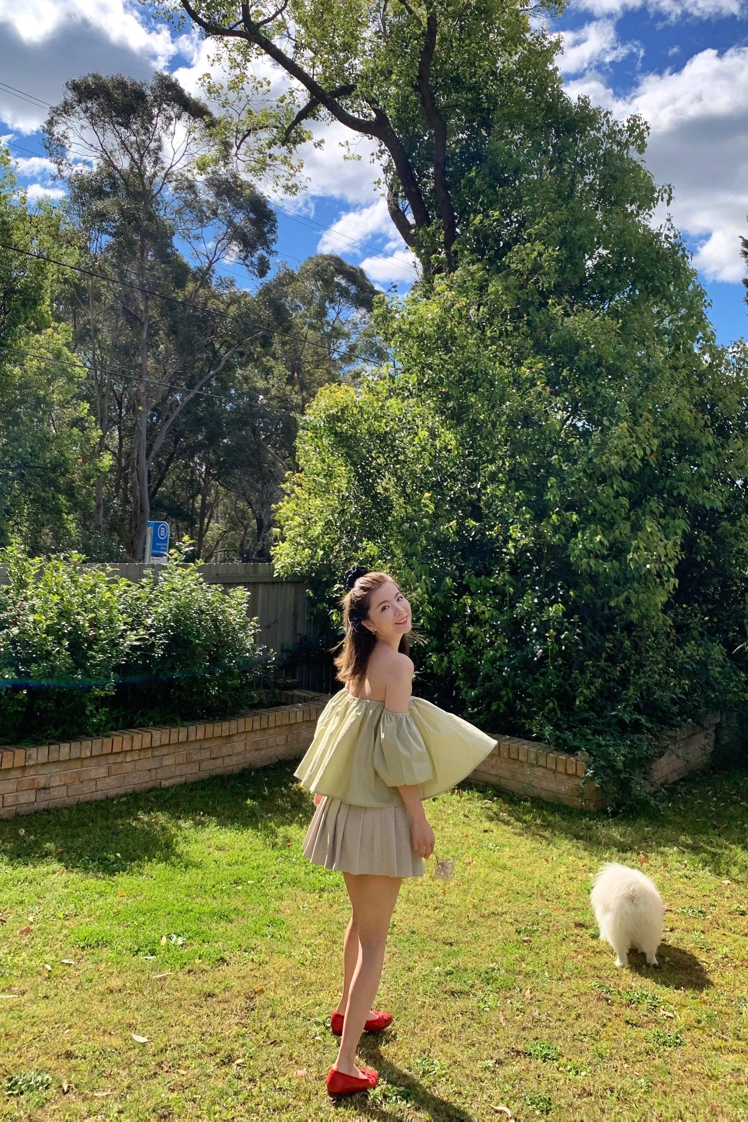 Cherry Off The Shoulder Top