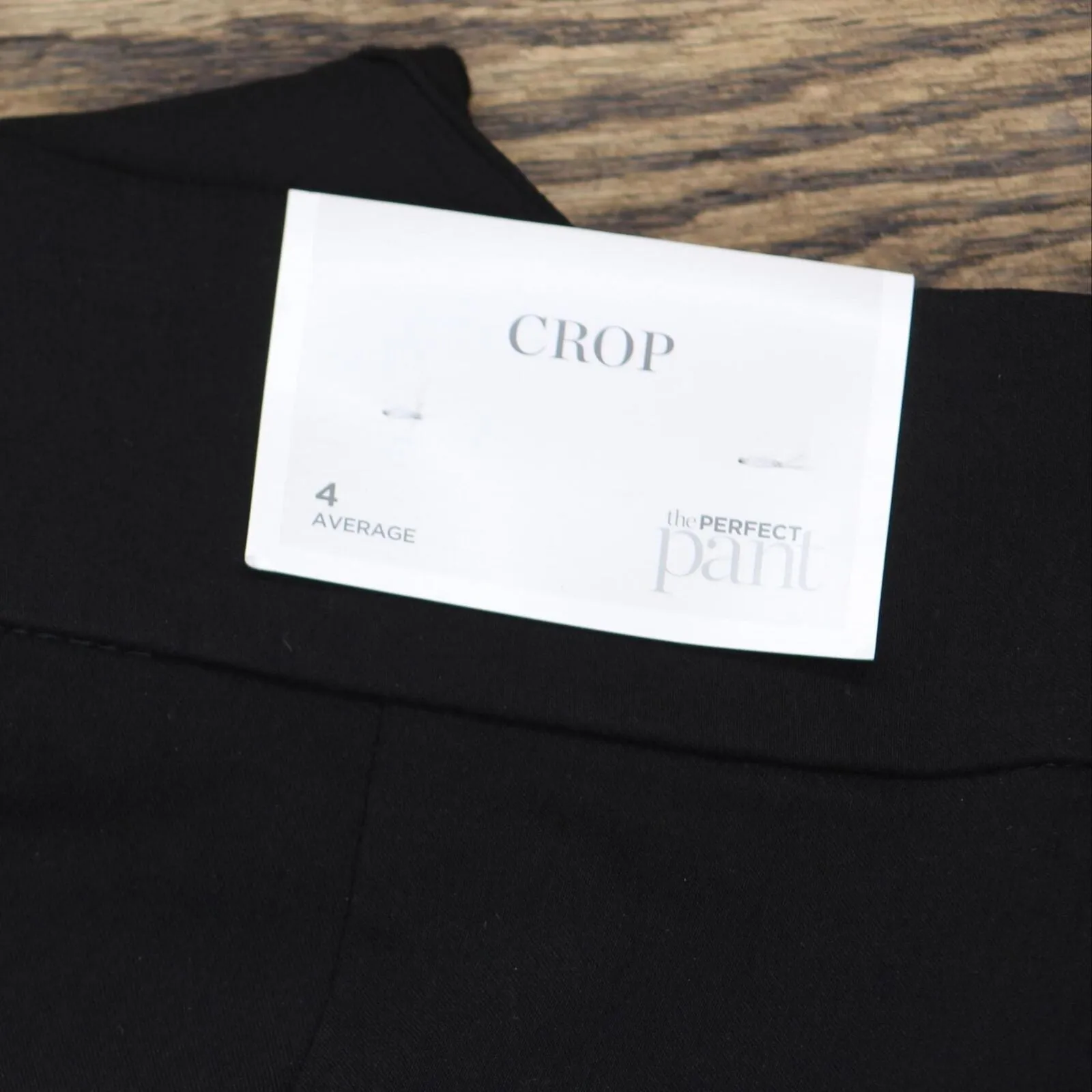 Christopher and Banks Womens Cropped Stretch Pull On Pants Black 4