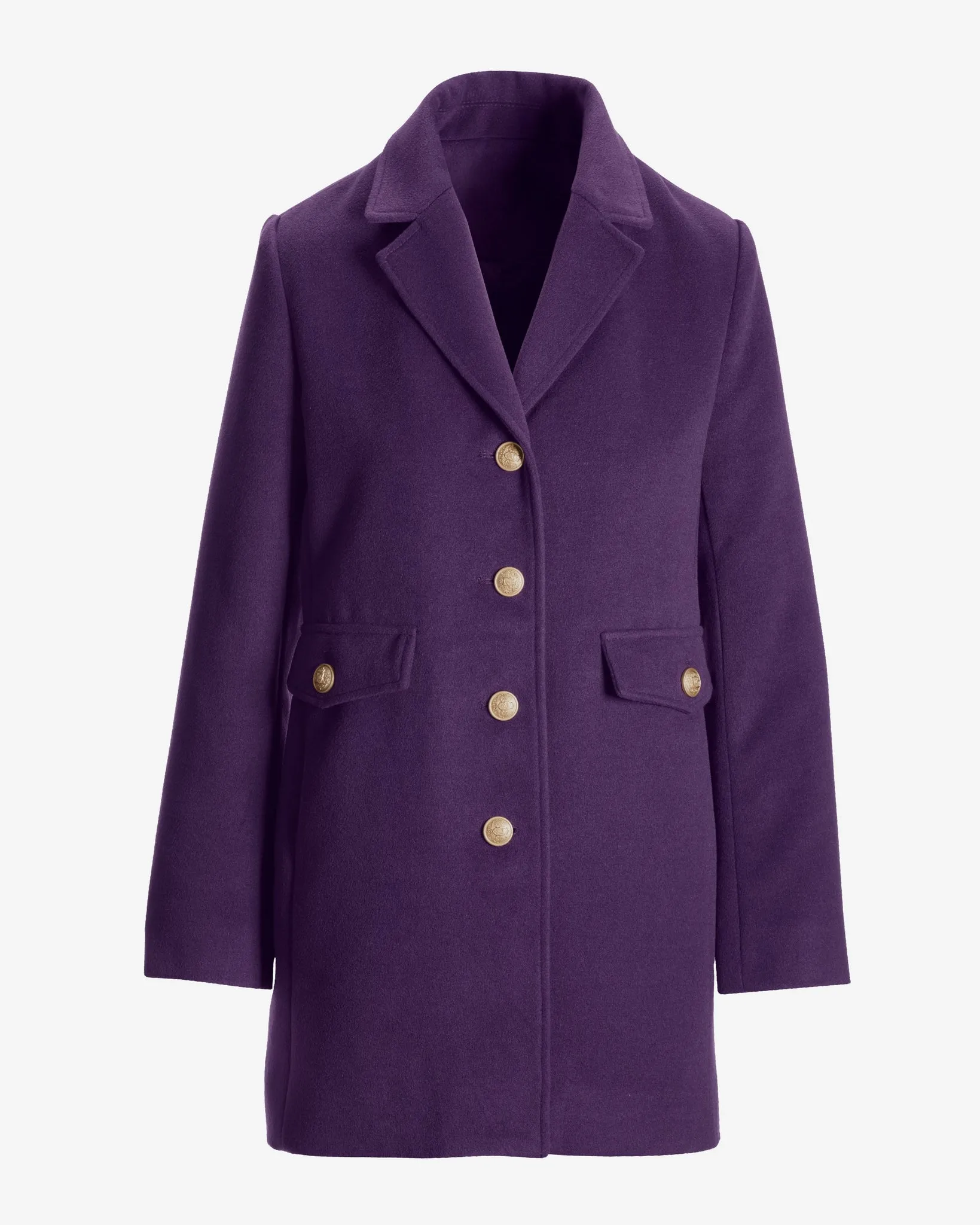 Classic Tailored Coat Purple