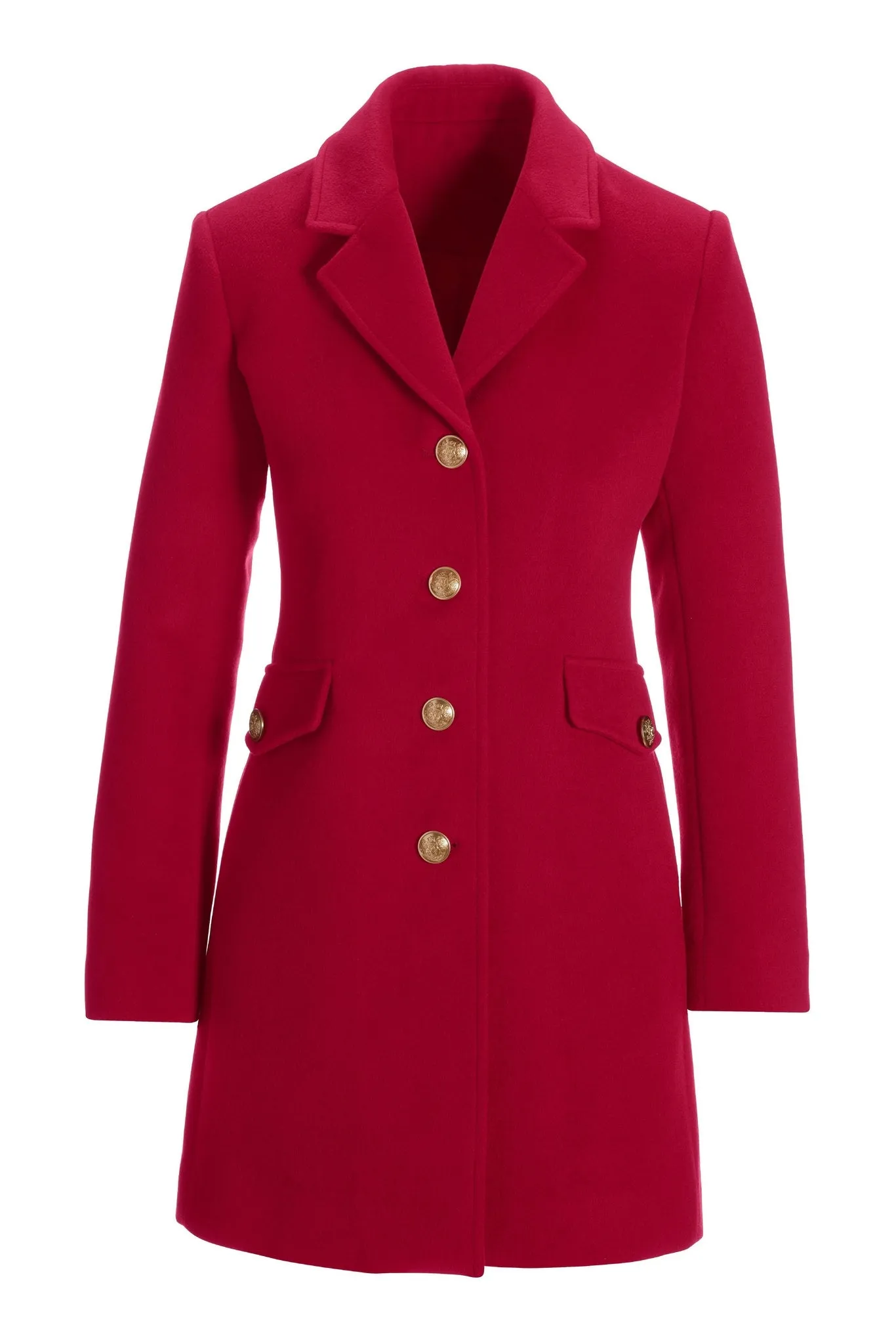 Classic Tailored Coat Red