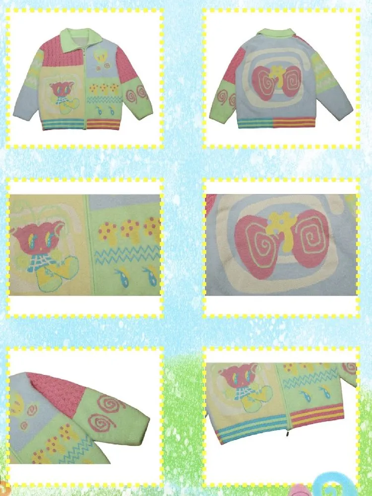 Color Blocking Peplum Cardigan【s0000011143】