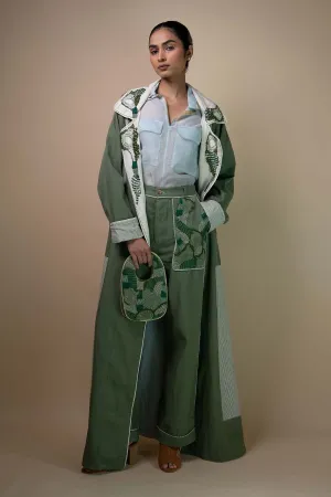 Colorblock Kala Cotton Trench