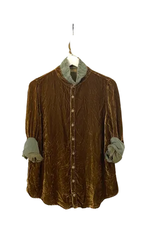 CP Shades Moss Velvet Romy Shirt