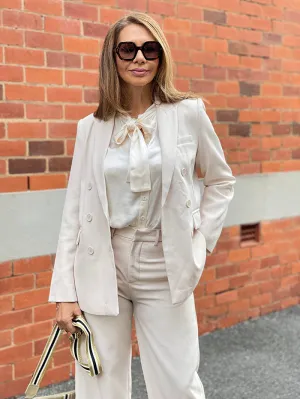 Cream Tailored Jacket