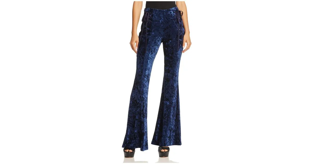 Crushed Velvet Flares