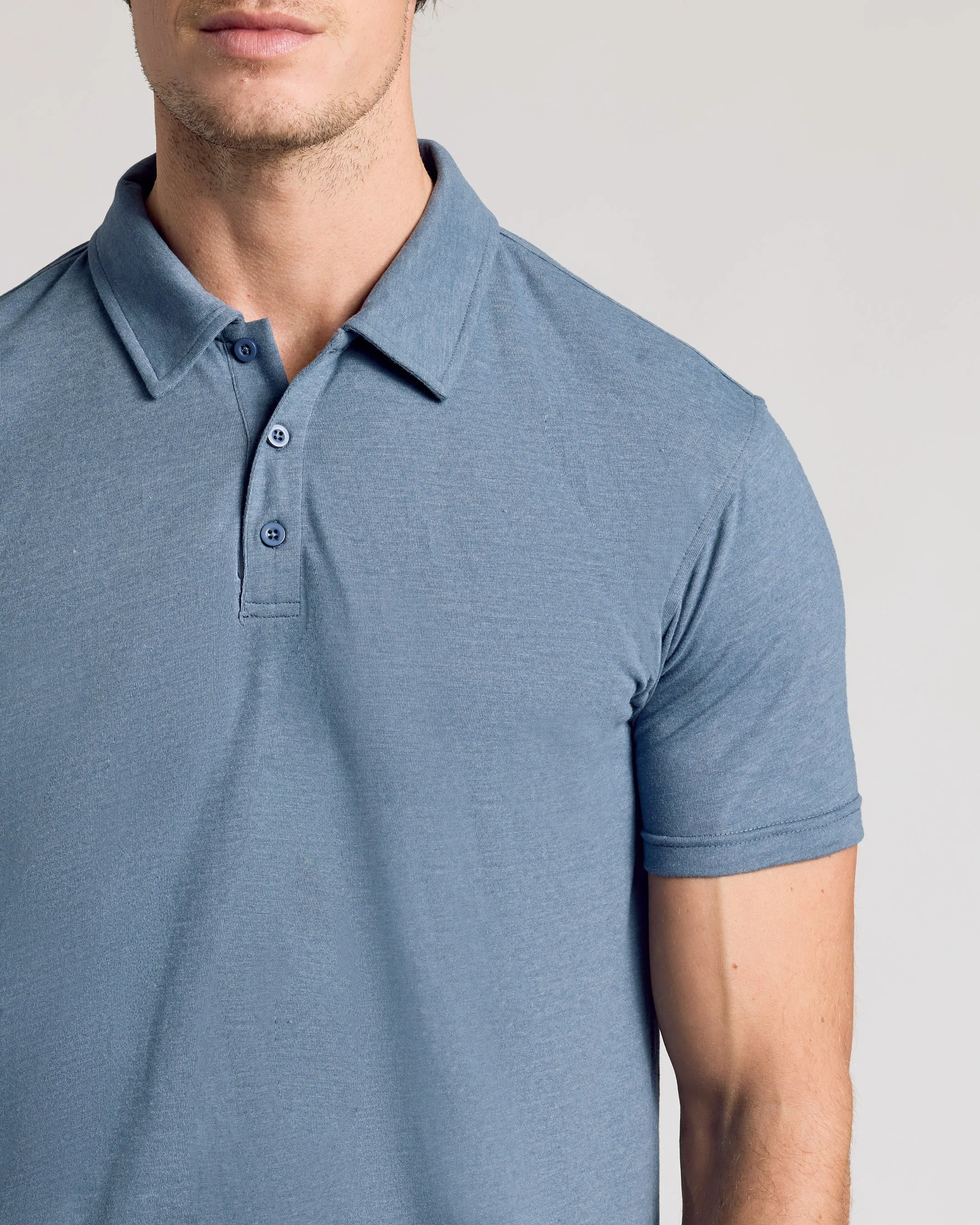 Dark Heather Tempest Short Sleeve Polo