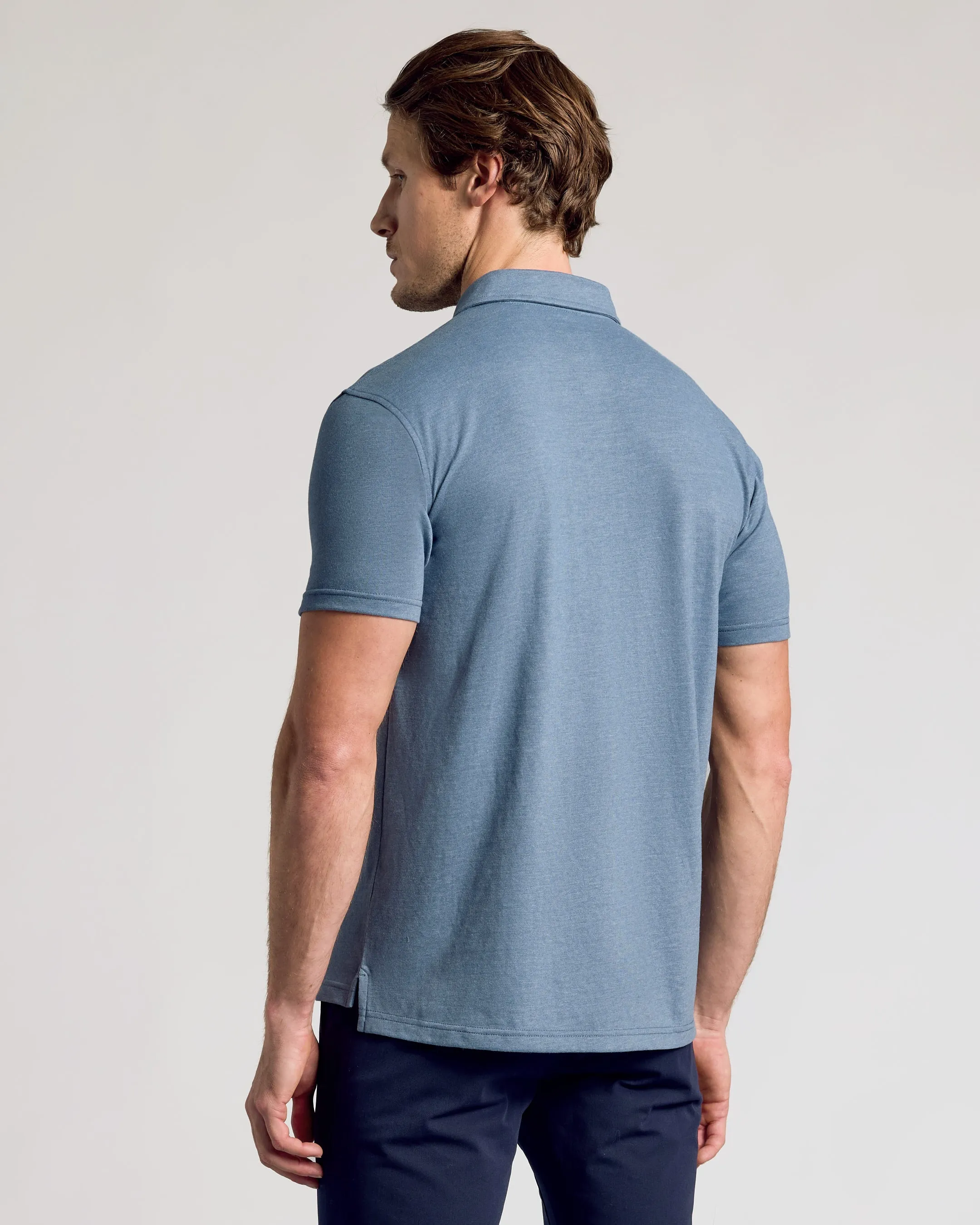 Dark Heather Tempest Short Sleeve Polo