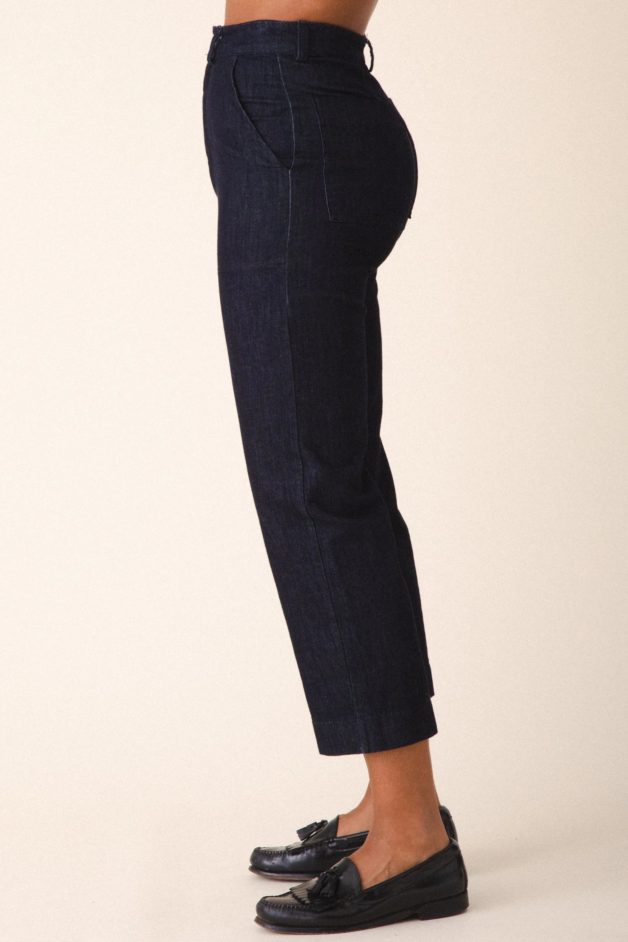 Denim Boiler Pant in Denim