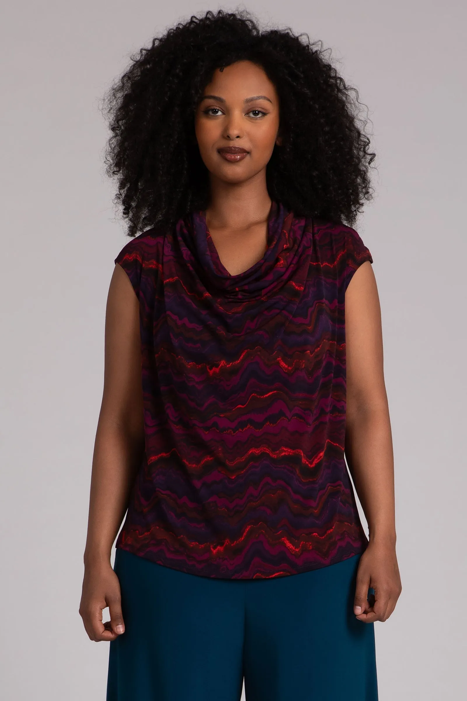 Draped Cowl Top