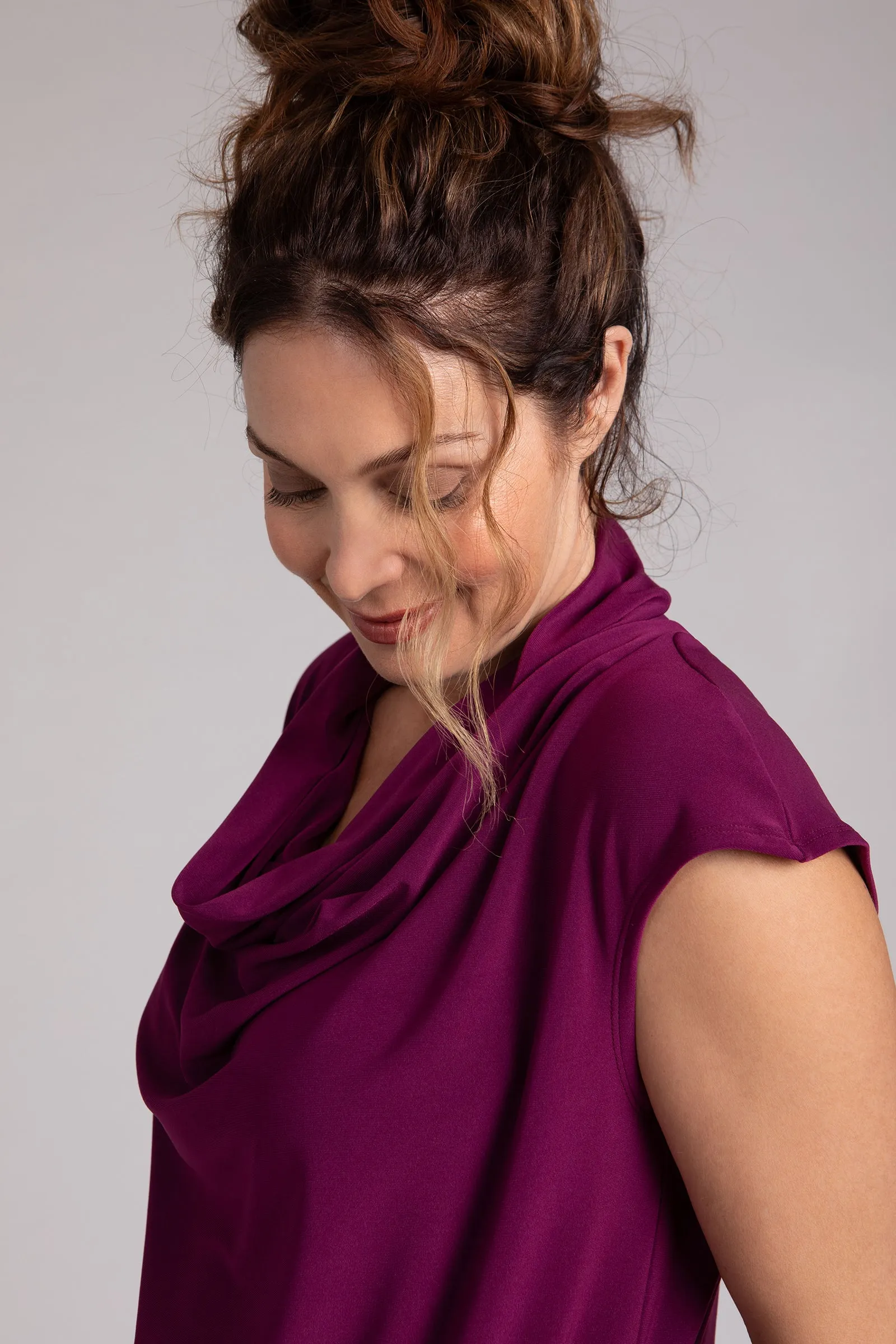 Draped Cowl Top