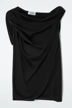 Draped knitted top