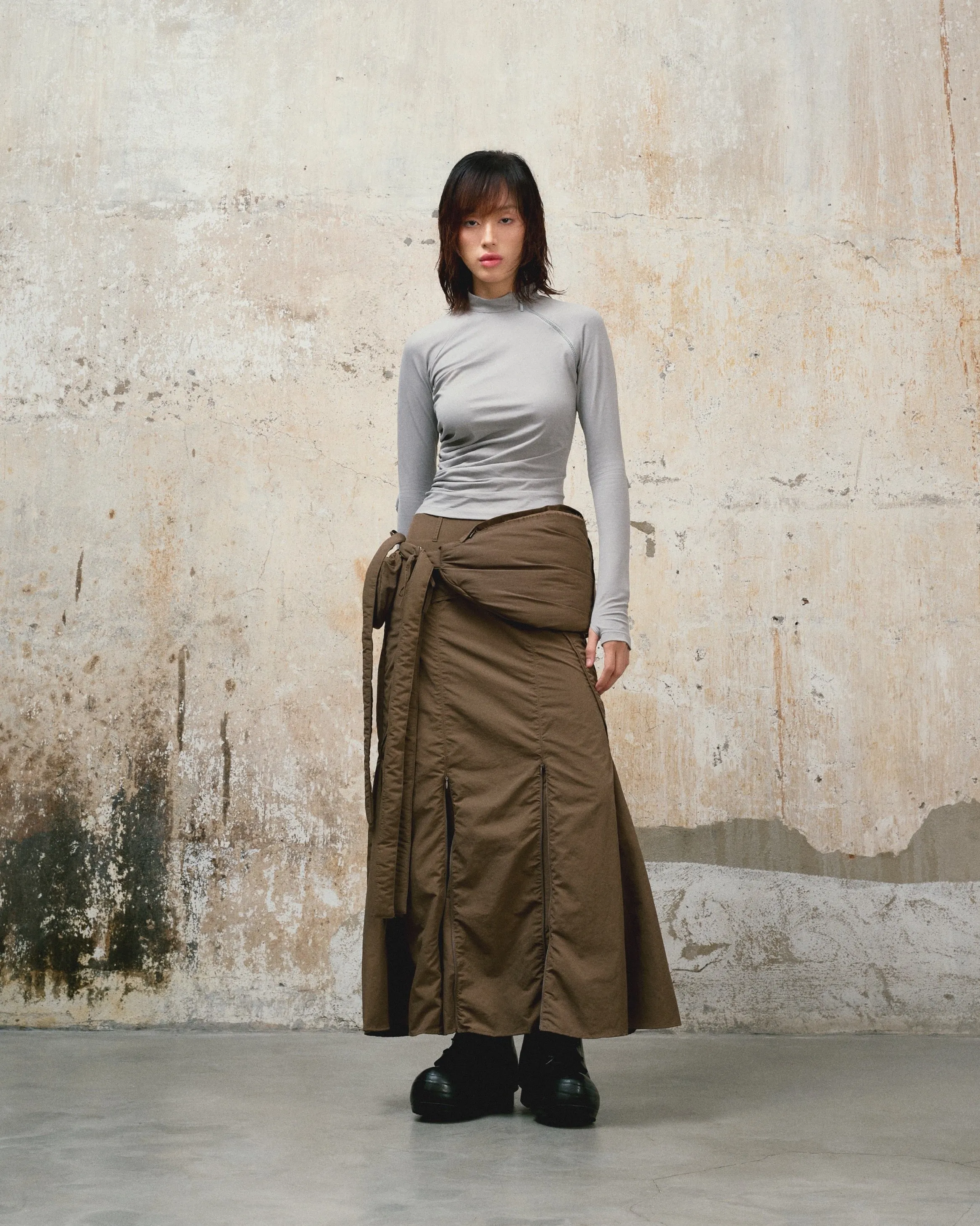 Draped Long Sleeve