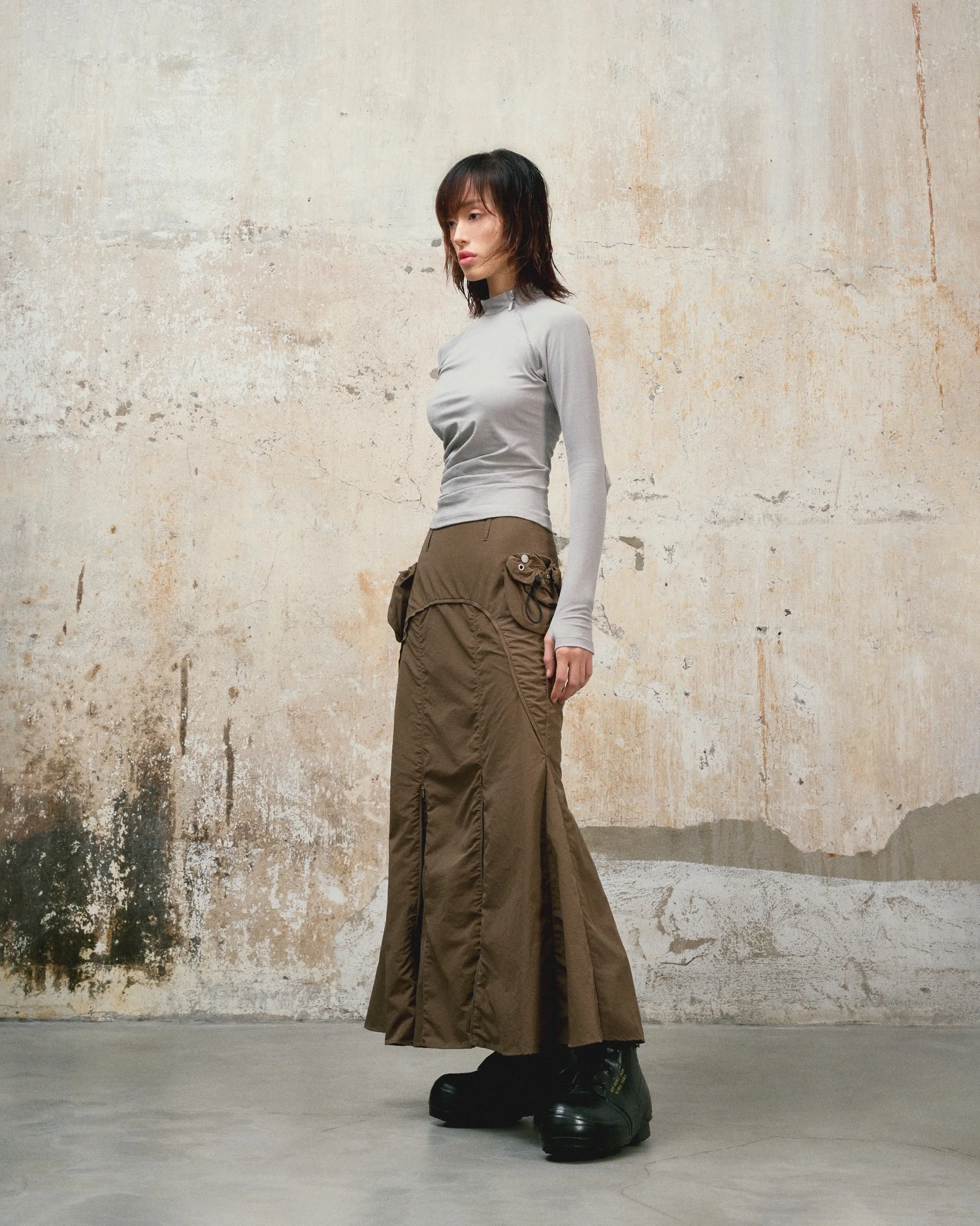 Draped Long Sleeve