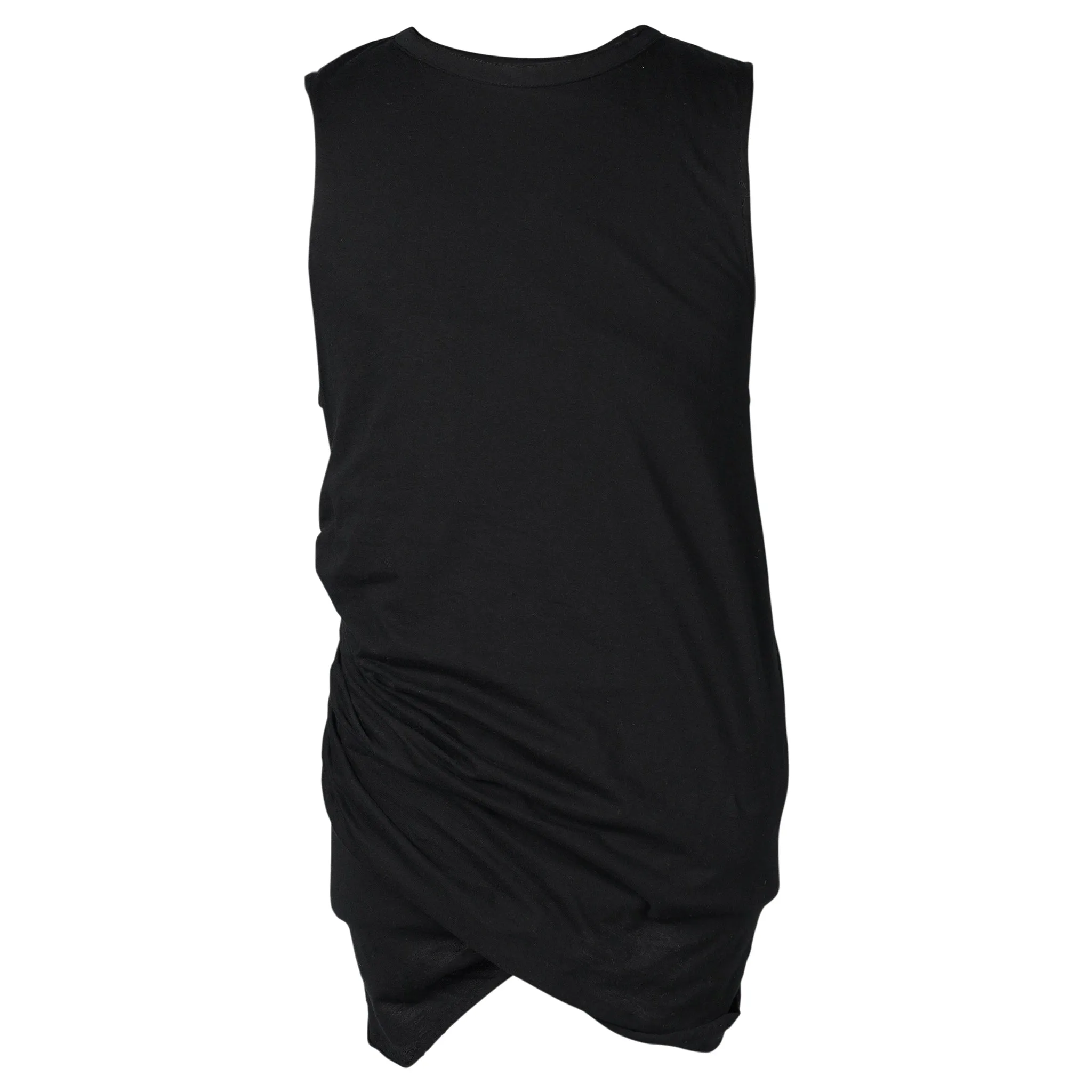 DRAPED TANK TOP / BLACK