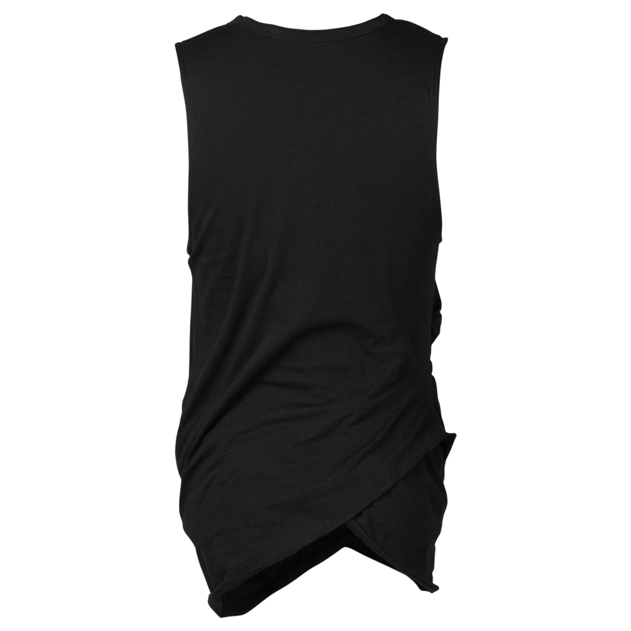 DRAPED TANK TOP / BLACK