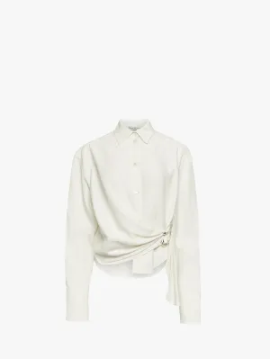 DRAPED TWISTED SHIRT