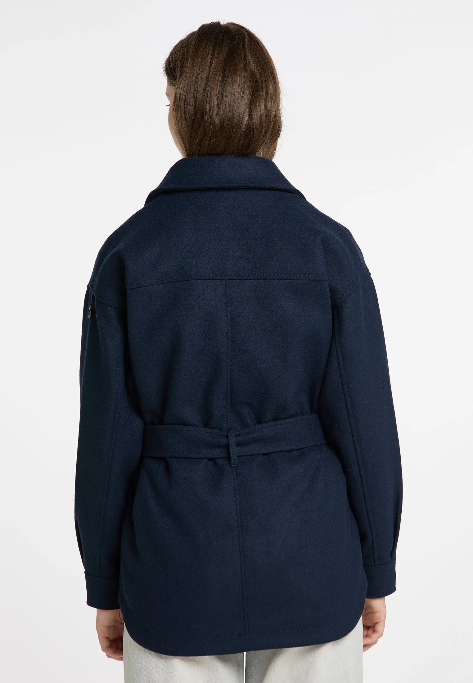 DreiMaster Vintage Women's Transitional Jacket Made From A Wool Blend