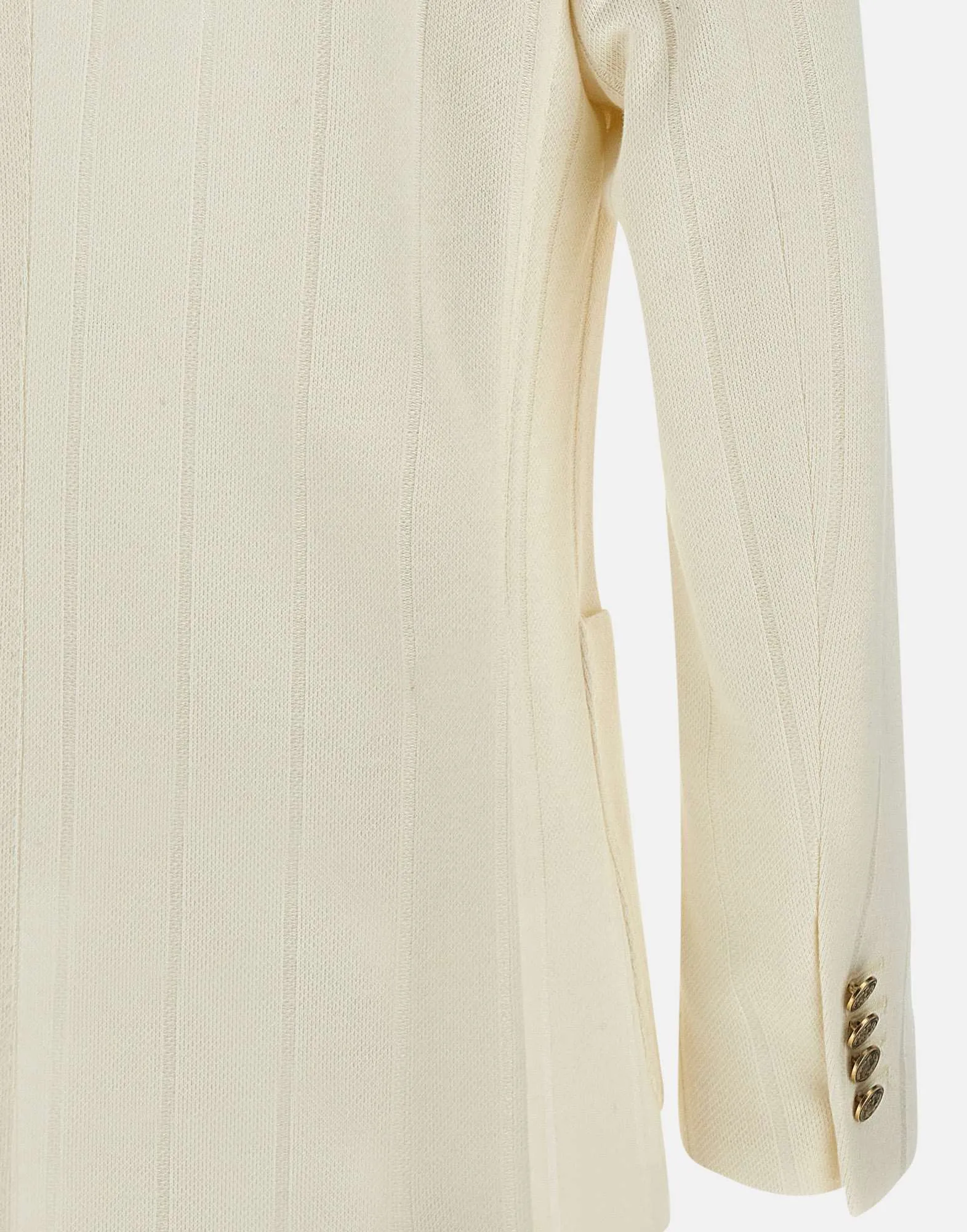 Eleventy Linen Cotton Blazer In Creamy White