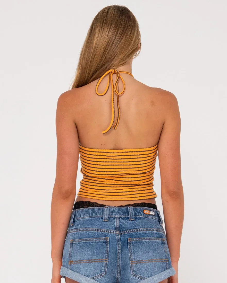 Emma Striped Halter Neck Top