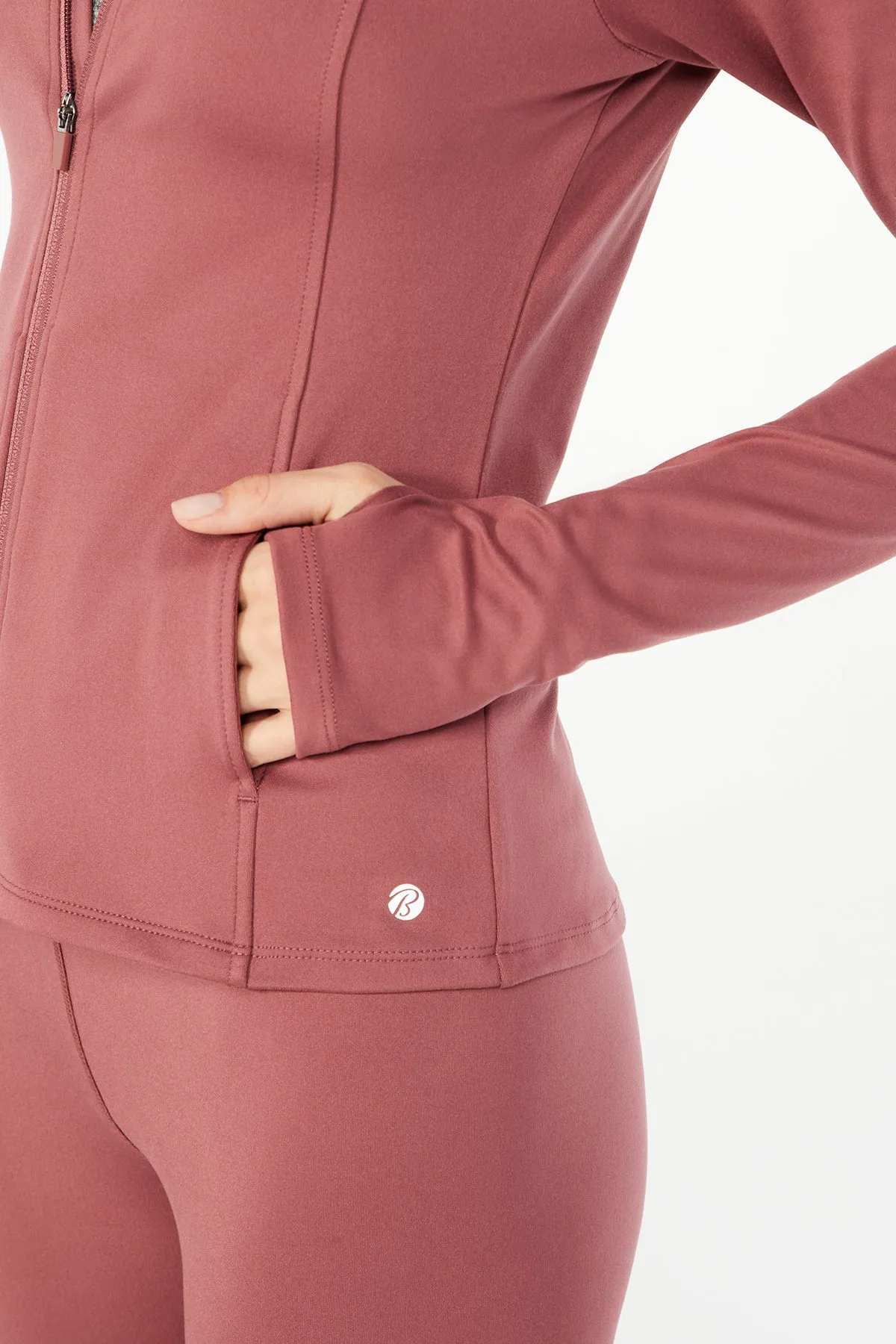 Essential Yoga Jacket (Crushed Berry)
