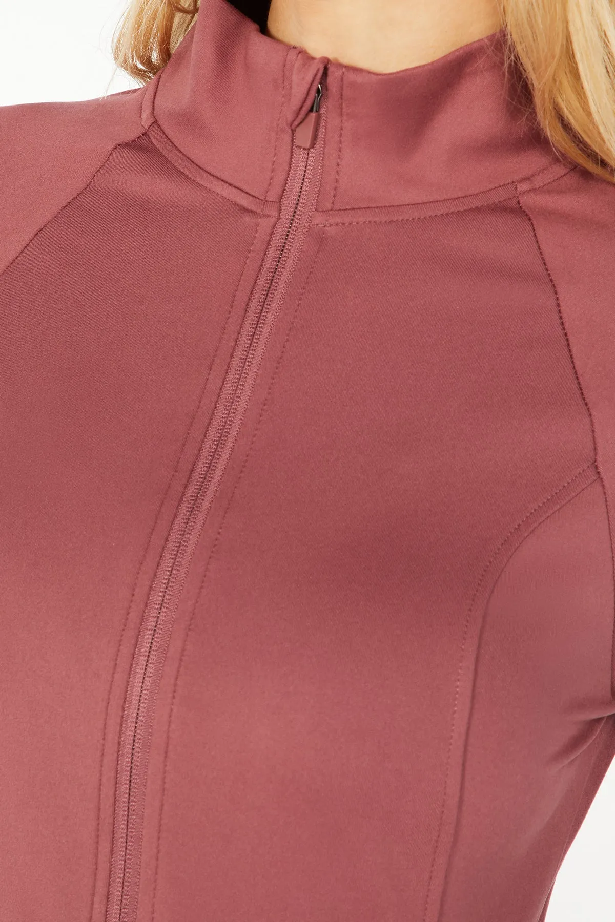 Essential Yoga Jacket (Crushed Berry)