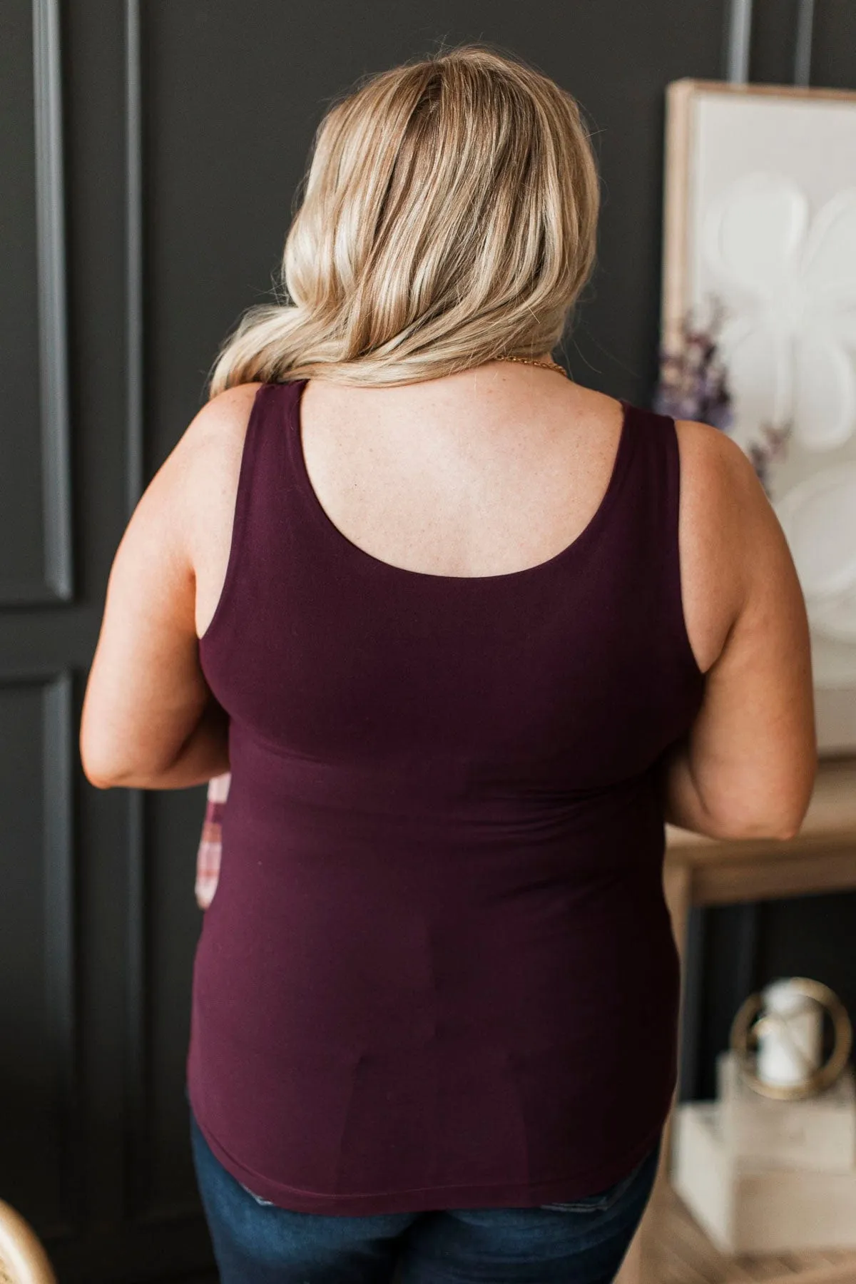 Feeling Elevated Tank Top- Wine
