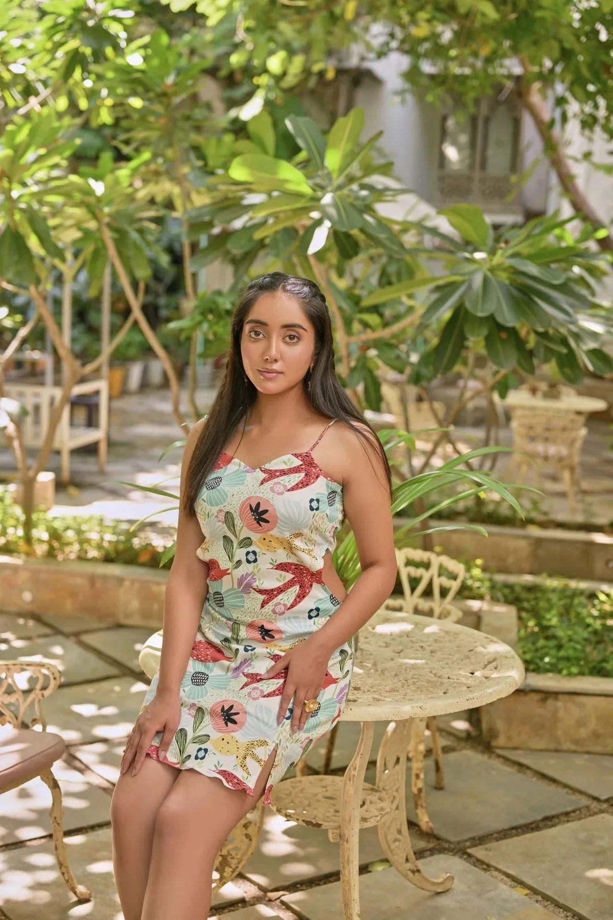 Fish print dress