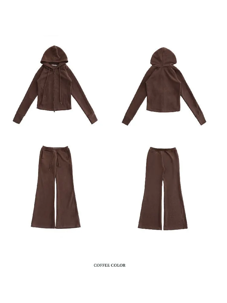 Fitted Hooded Sweat Set