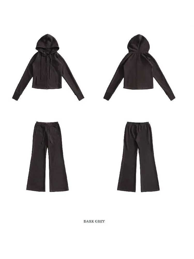 Fitted Hooded Sweat Set