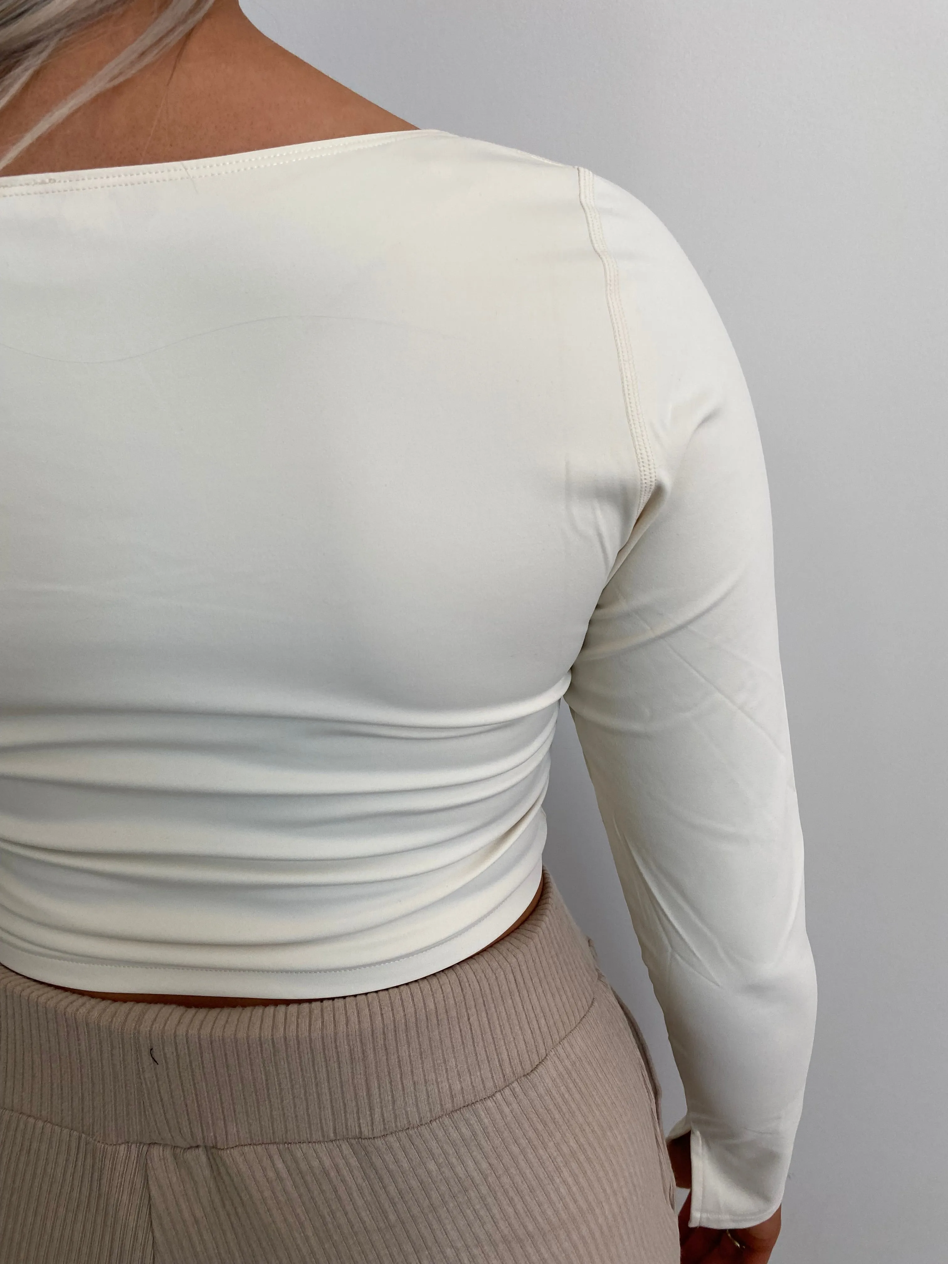 Fitted Long Sleeve - Cream