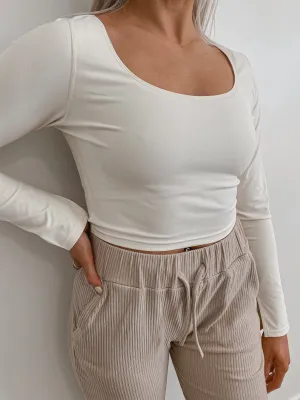 Fitted Long Sleeve - Cream