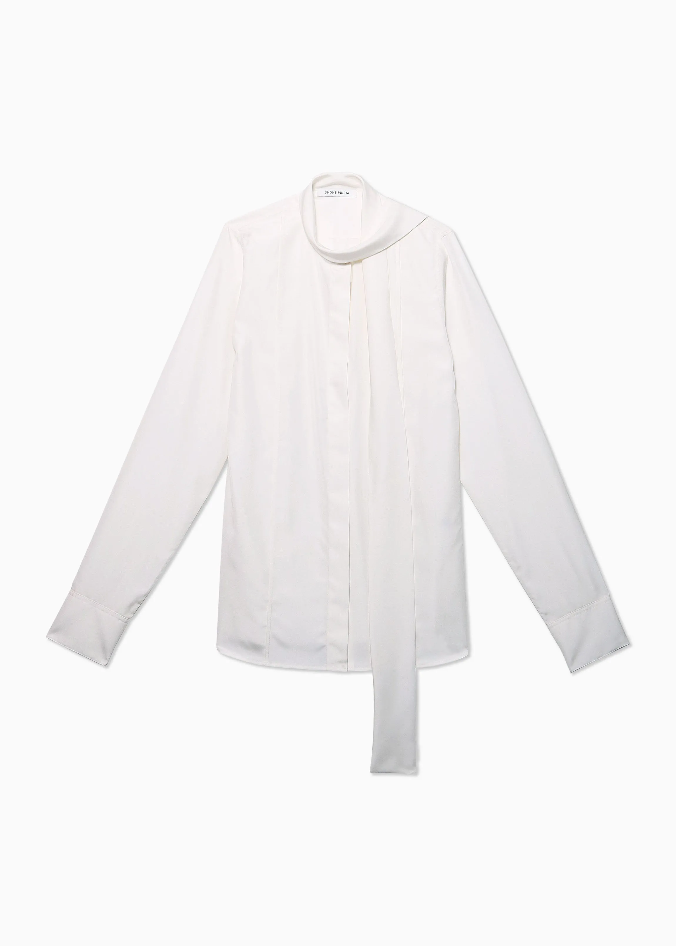 Fitted Scarf Shirt