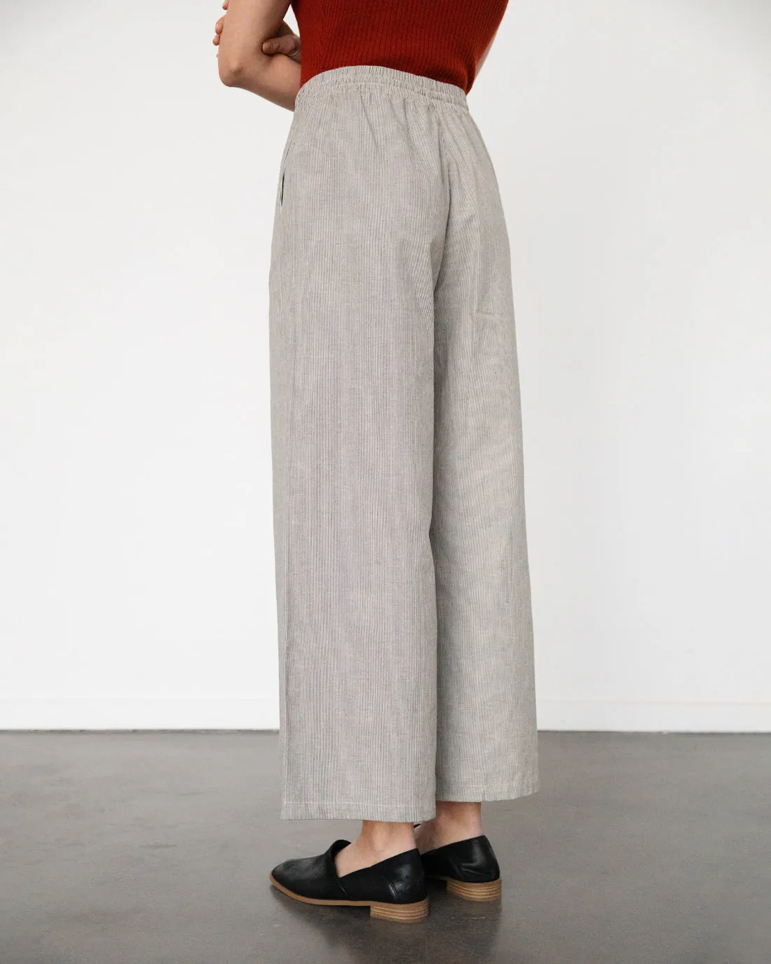 Flared Pants Micro Stripe