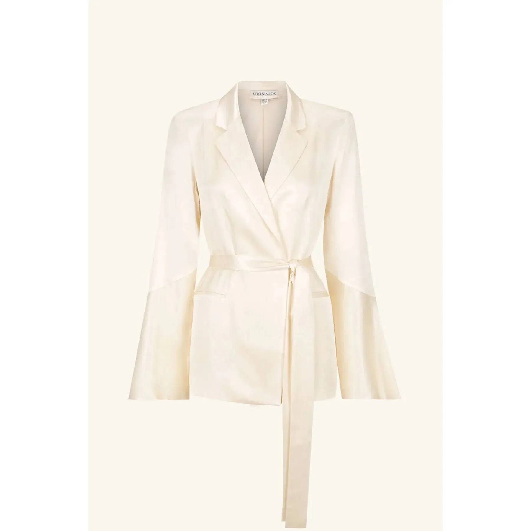 FLARED SLEEVE BELTED BLAZER
