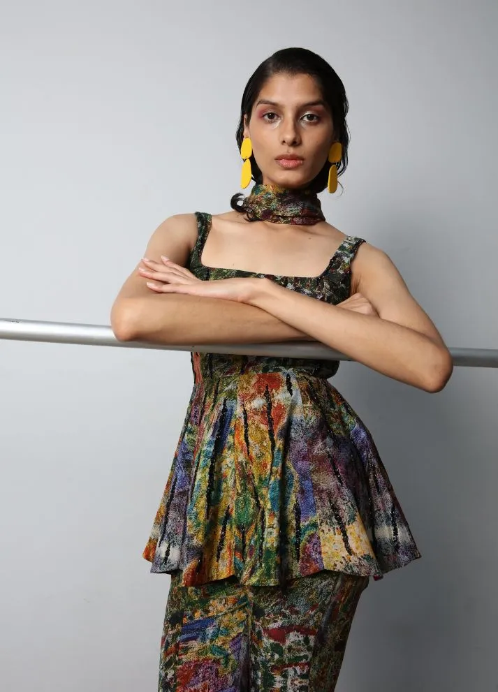 Flared Top with Flared Pants