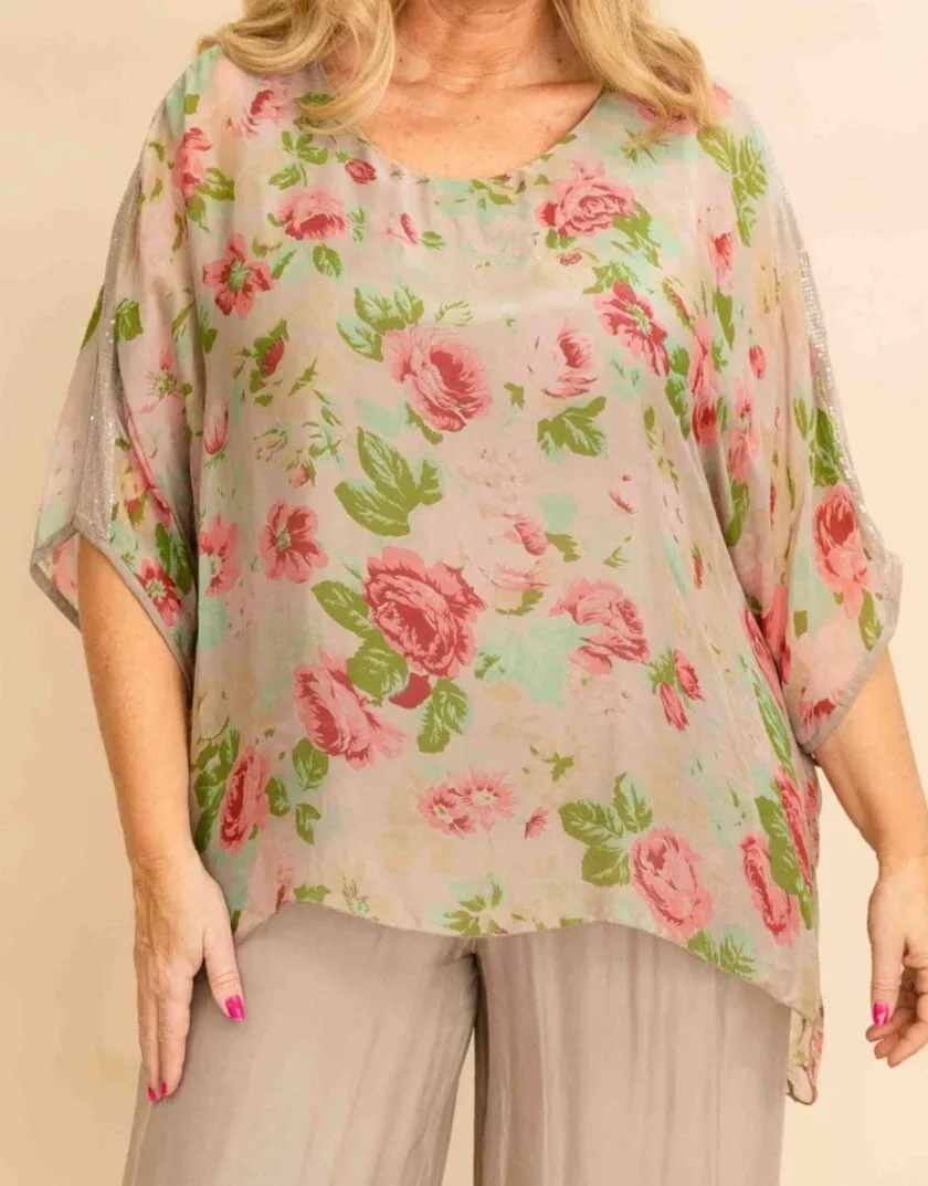 Floral Blouse (8013)